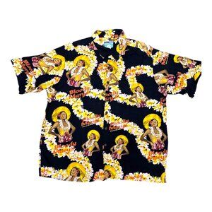 Bloody Marys Bora Bora Vtg Reyn Spooner Hawaiian Aloha Shirt Rayon Tropical Xl